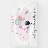 Banderoles Planètes spatiales extra-spatiales Première fille  (Vertical)