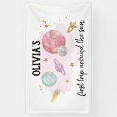 Banderoles Planètes spatiales extra-spatiales Première fille (Vertical)