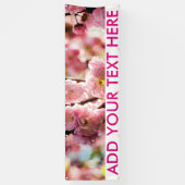 Banderoles Plum à fleurs - Paradize rose (Vertical)