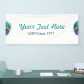 Banderoles Plume de paon (Salon professionnel)