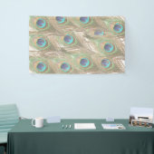 Banderoles Plumes de paon (Salon professionnel)