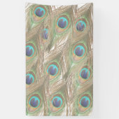 Banderoles Plumes de paon (Vertical)