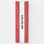 Banderoles Pneus blancs sur Arrière - plan rouge (Vertical)