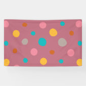 Banderoles Points d'aquarelle multicolore 5 (Horizontal)