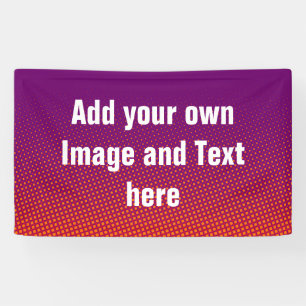 Banderoles Points Motif violet orange rouge + vos idées