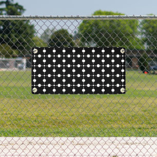Banderoles Pois blancs, Motif à points Polka, points, pointil