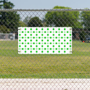 Banderoles Pois verts, Motif à points Polka, points, pointill