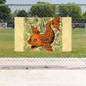Banderoles Poisson Antique Carrelage Ancien art (En situation)