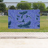 Banderoles Poisson Gras Baignade Océan Bleu Pêche (En situation)