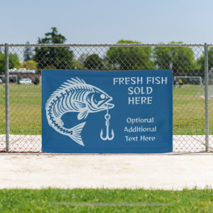 Banderoles Poisson texte personnalisé