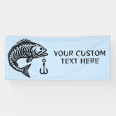 Banderoles Poisson texte personnalisé (Horizontal)