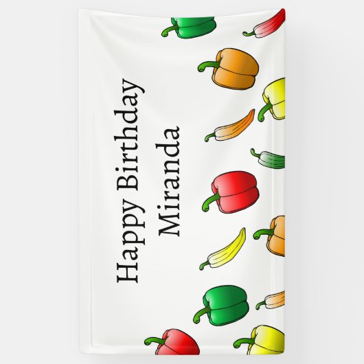 Banderoles Poivrons Bell et poivrons longs doux (Vertical)