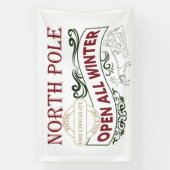 Banderoles Pôle Nord Hot Cocaca fête de Noël (Verticale)