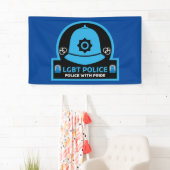 Banderoles Police Gay pride LGBT+ (En situation)