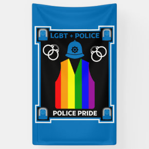 Banderoles Police Gay pride LGBT+