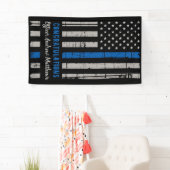 Banderoles Police Graduation Application de la loi Ligne bleu (En situation)