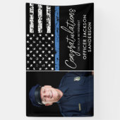 Banderoles Police Officier de retraite police application de  (Vertical)