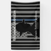 Banderoles Police Trooper Highway Patrol US Drapeau Retrait (Vertical)