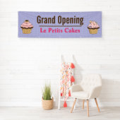Banderoles Polka Dot Cupcake Business Custom Banner (En situation)