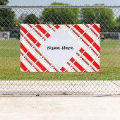 Banderoles Pologne Drapeau polonais Carrelage noir Personnali (En situation)