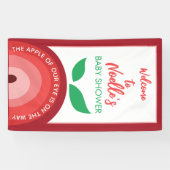 Banderoles Pomme de notre oeil, Apple arc-en-ciel, Baby showe (Horizontal)