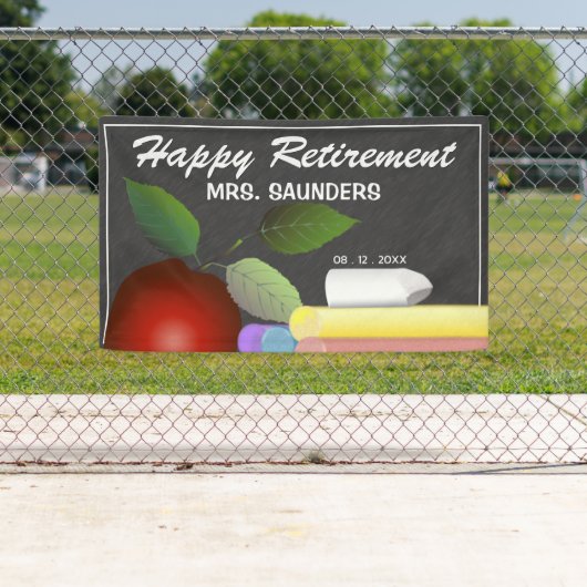 Banderoles Pommes rouges et calcaire | Retraite des enseignan (En situation)