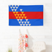 Banderoles Pomo Indice Drapeau symbole ethnique Amérique indi (En situation)