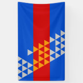Banderoles Pomo Indice Drapeau symbole ethnique Amérique indi (Vertical)