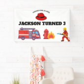 Banderoles Pompier Pompier Anniversaire (En situation)