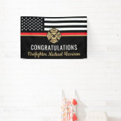 Banderoles Pompier Pompier - École des pompiers - Mince ligne (Insitu)