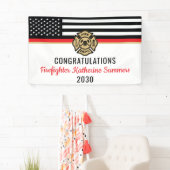 Banderoles Pompier pompier Fête d'enseignement (En situation)