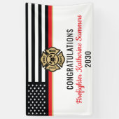 Banderoles Pompier pompier Fête d'enseignement (Vertical)