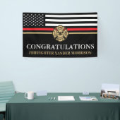 Banderoles Pompier Red Line Drapeau de l'Académie des incendi (Salon professionnel)