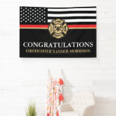 Banderoles Pompier Red Line Drapeau de l'Académie des incendi (Insitu)