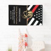 Banderoles Pompier Retraite Service d'incendie pompier (En situation)