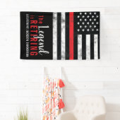 Banderoles Pompier Retraite Service d'incendie pompier (En situation)