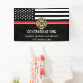 Banderoles Pompiers Service pompiers Retraite de pompiers (En situation)