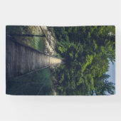 Banderoles Pont suspendu simple au-dessus de la rivière Idrij (Horizontal)