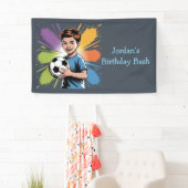 Banderoles Pop Art Boys Football Anniversaire Bash Favoriser (En situation)