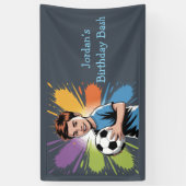 Banderoles Pop Art Boys Football Anniversaire Bash Favoriser (Vertical)