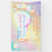 Banderoles Pop On Over Anniversaire de enfant Party (Vertical)