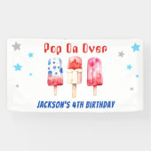 Banderoles Pop Over Kids Summer Popsicle Anniversaire (Horizontal)
