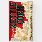 Banderoles Popcorn Kettle Corn Business Festival Publicité (Vertical)