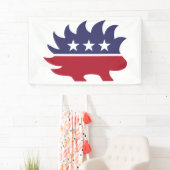 Banderoles Porcupine du Parti Libertarien (En situation)