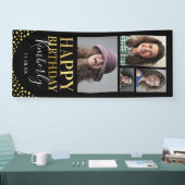 Banderoles Porte d'anniversaire Black Gold 4 Photo (Salon professionnel)