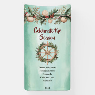 Banderoles Porte de cabine côtière de Noël de bateau de crois