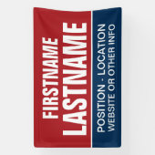 Banderoles Porte de campagne personnalisée pour les élections (Verticale)