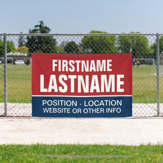 Banderoles Porte de campagne personnalisée pour les élections (Insitu)