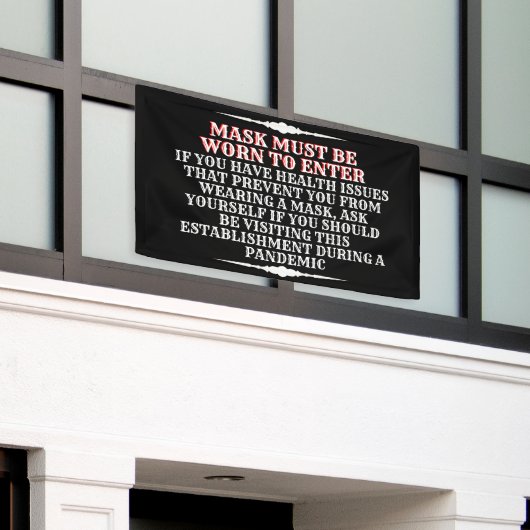 Banderoles Porter Un Message De Masque (Bâtiment extérieur)