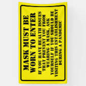 Banderoles Porter Un Message De Masque (Vertical)